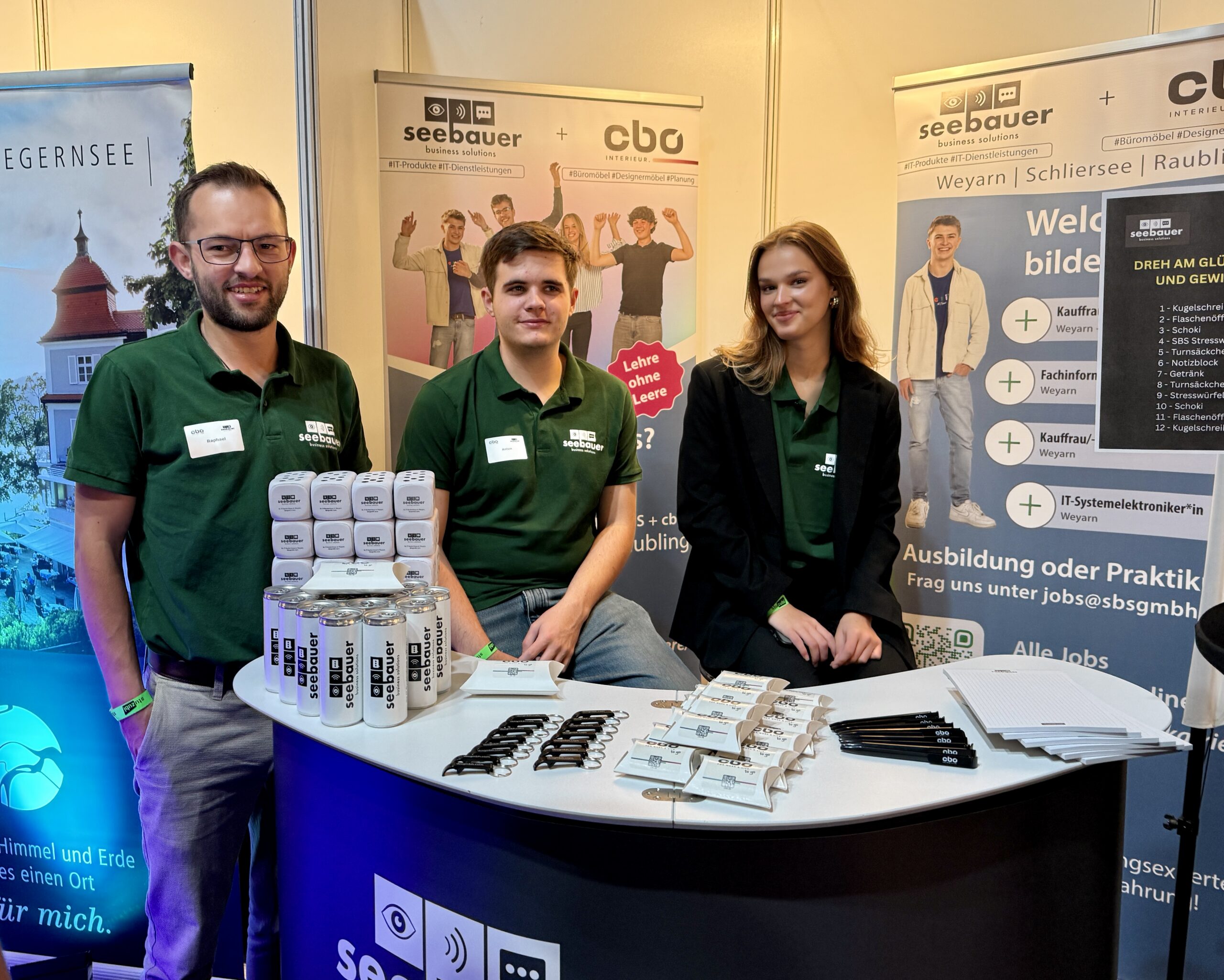 Drei SBS Mitarbeiter am Stand
